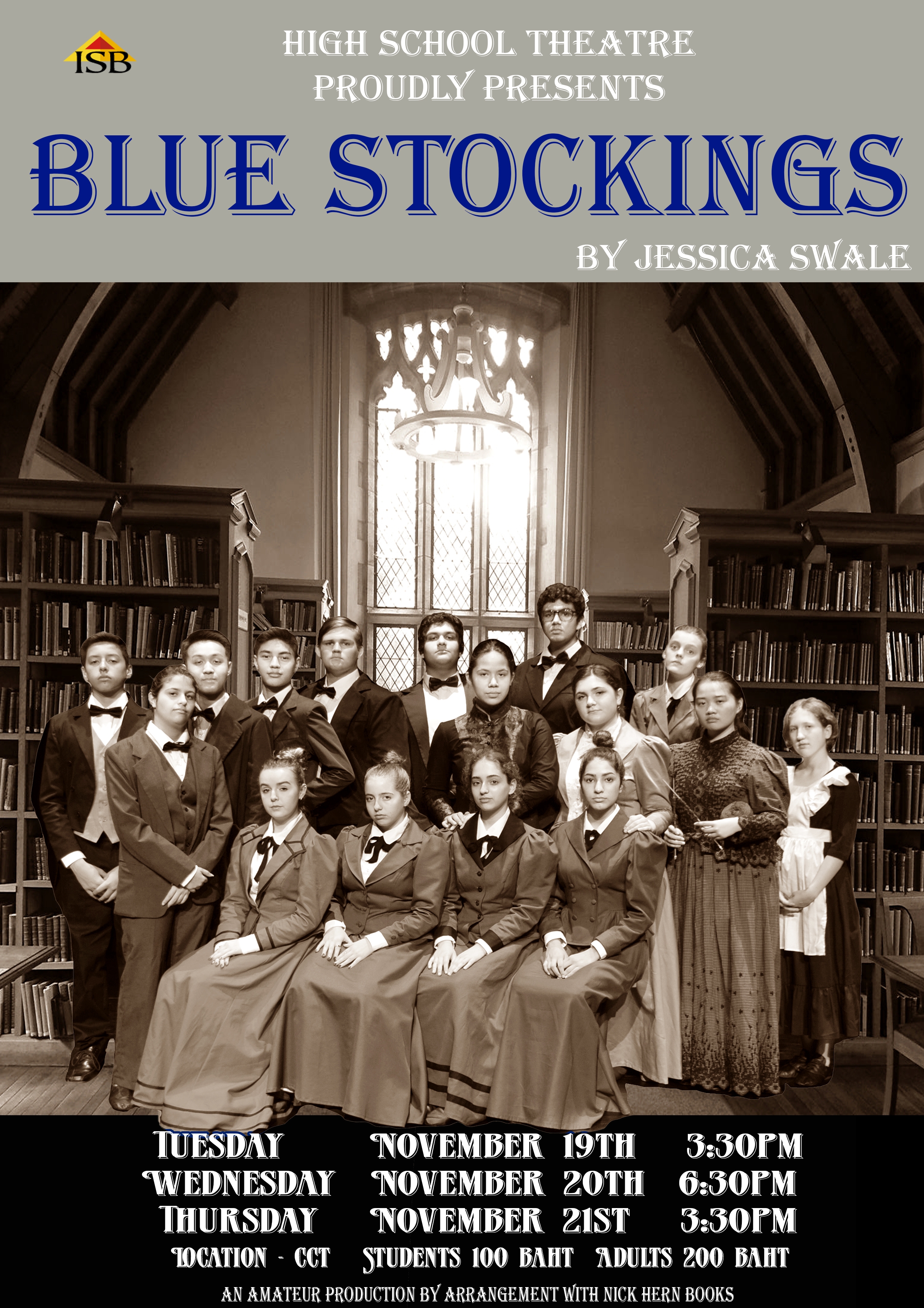 BLUE STOCKINGS - by Jessica Swale