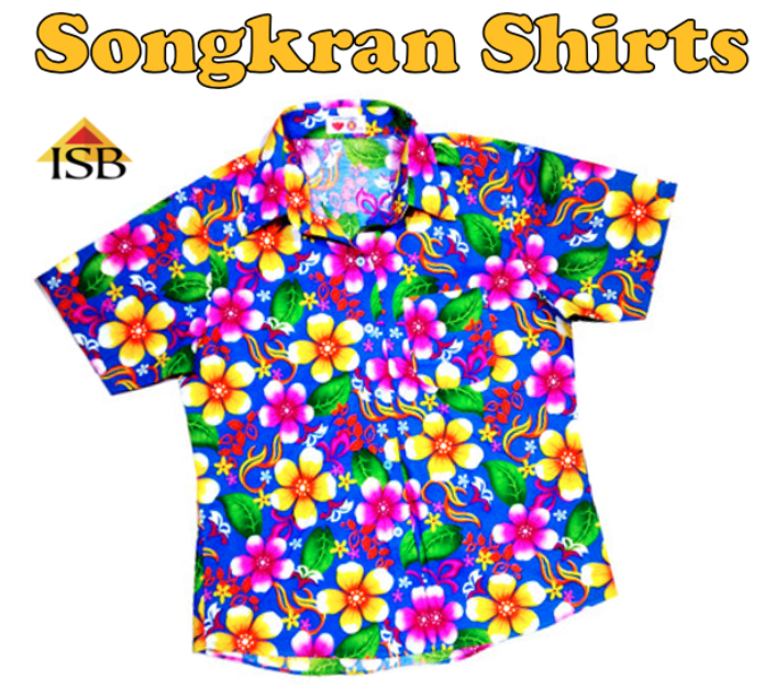 Flower shirt songkran sale